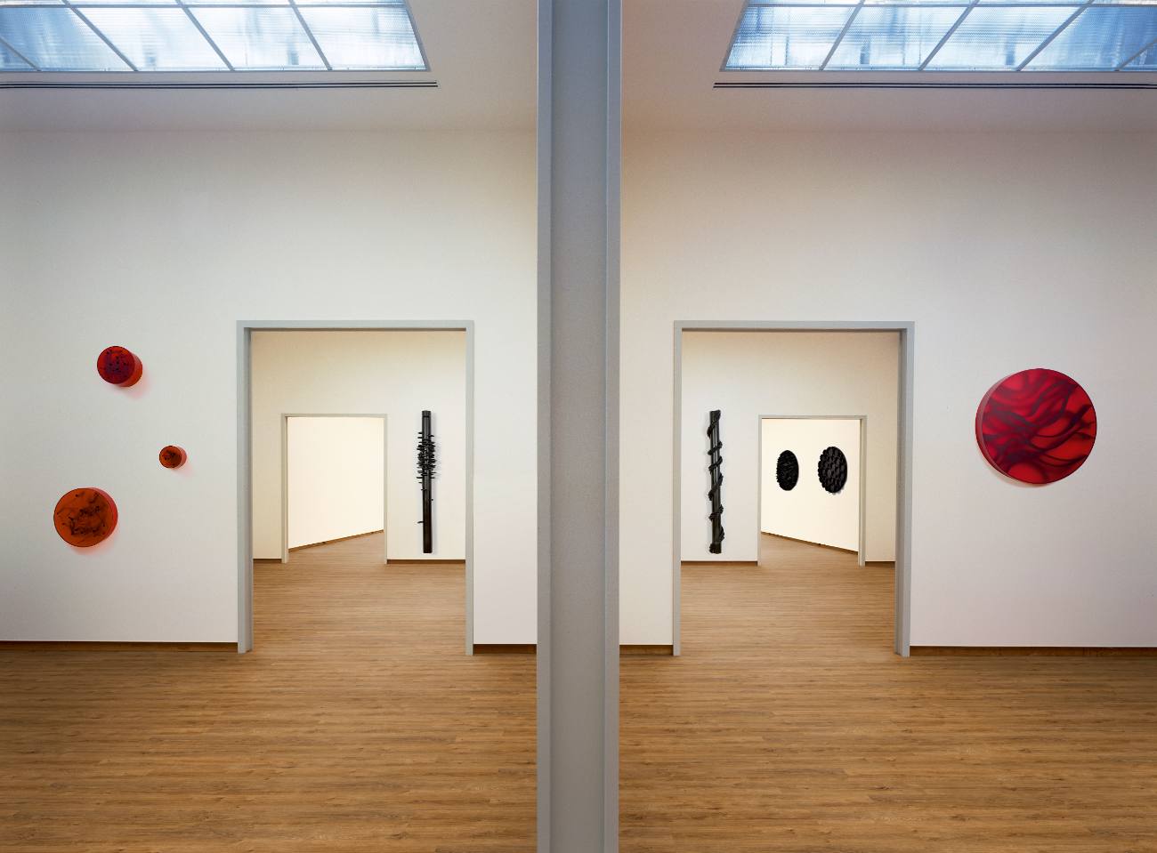 Timber flooring in a contemporary retail and gallery commercial space